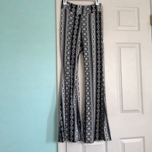 Hugh waisted,wide leg, bell bottom pants